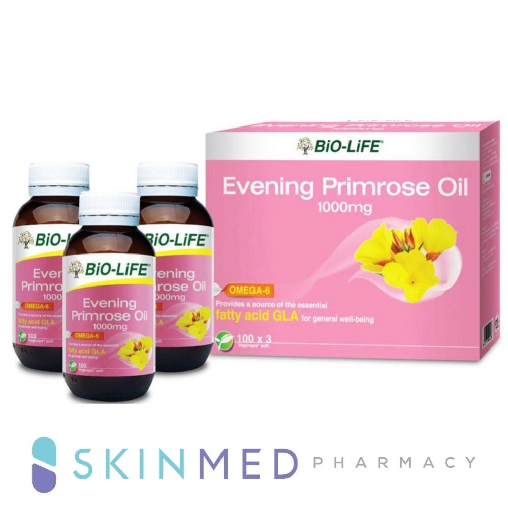 BIOLIFE EVENING PRIMROSE OIL 1000MG 100S X 3